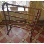 A 19th Century Mahogany Towel Rail. H90 x D29 x W66cm approx.