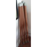 A quantity of Stallion Rubbing Poles. H124 x Diam.5cm approx.