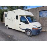 A 2008Renault 3550kg Diesel Horse Box with 63000 genuine miles & internal camera. In very good