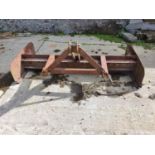 A good Tractor Scrape with top link. H81 x D91 x W198cm approx.