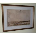 Wycliffe Eggington RI (1875-1971) -A Watercolour - 'Moorland Landscape'. 33cm x 52cm approx.