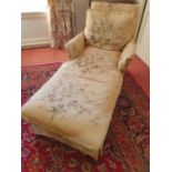 A 19th Century Daybed with original upholstery. H85 x D76 x W151cm approx.