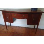 A good late 19th early 20th Century Mahogany and inlaid Sideboard of small size.