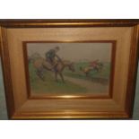 Original signed Snaffles Coloured Print. 'The Horse for County Meath', hand coloured. Circa 1930.