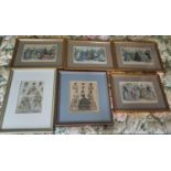 A good quantity of 19th Century hand coloured French Fashion Engravings. Various sizes.