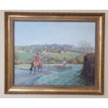 Neil Cawthorne b1936 .A pair of 20th Century Oils of The Cottesmore Fox Hounds. Signed and dated