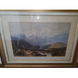 A good 19th Century Coloured Highland Print of large size. 40 x 64cm approx.