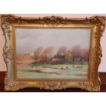 Francis Wilson. 1876-1957. An Oil on Canvas 'Springtime Tankerton'. Signed LL. Inscribed with