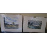 A group of various Watercolours, prints etc. in one lot. All unframed.