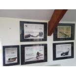 A quantity of framed Mock ups used for the brochures in Tullamaine. Largest 42 x W60cm approx.