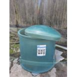 A Plastic Green Silage Composter Tank. H106 x Diam.112cm approx.