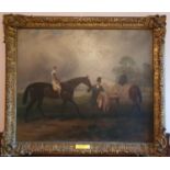 Harry Hall 1814-1882. An Oil on Canvas Portrait of the 1855 Derby winner 'Wild Dayrell' owned by