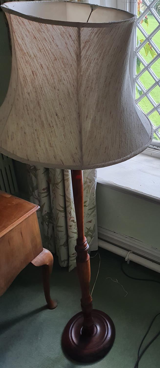 A good Timber Standard Lamp. H161 x Diam.56cm approx.