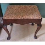 A 19th Century Mahogany Stool. 53 x 38 x 50cm approx.