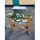 A Mangle on Stand. H104 x D50 x W100cm approx.