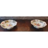 A pair of Sevres style Porcelain Centre Pieces. H10 x D25 x W32cm approx.