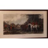 A good set of four 19th Century Engravings after paintings by J F Herring of Fox Hunting Scenes 'The
