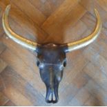 A Bronze figure of a set of Horns.