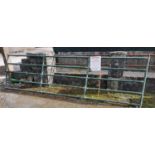 A large Galvanised Gate. H134 x W455cm approx.