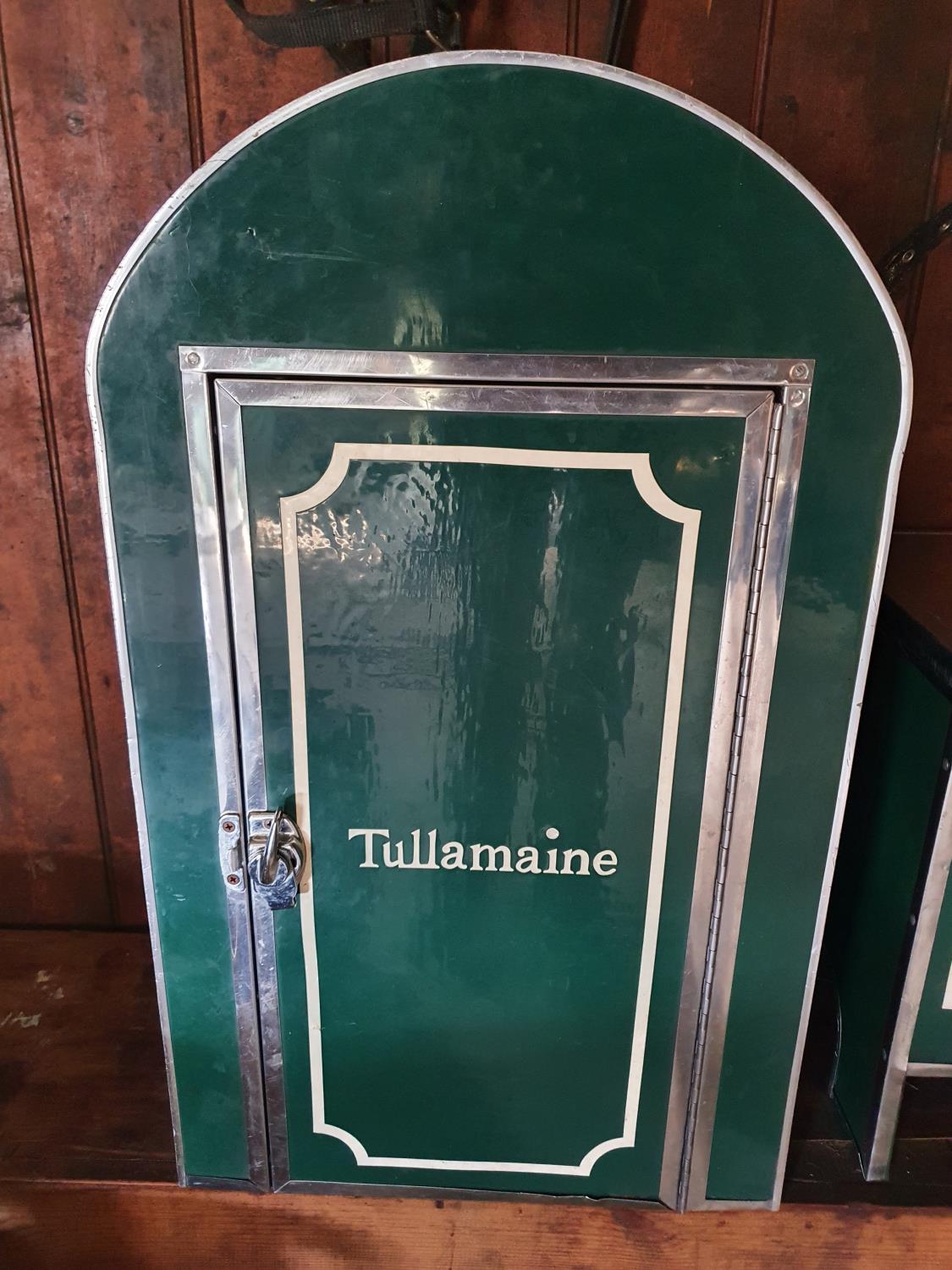 A Post Box style Hanging Tack Box with shelved interior. H78 x D28 x W43cm approx.