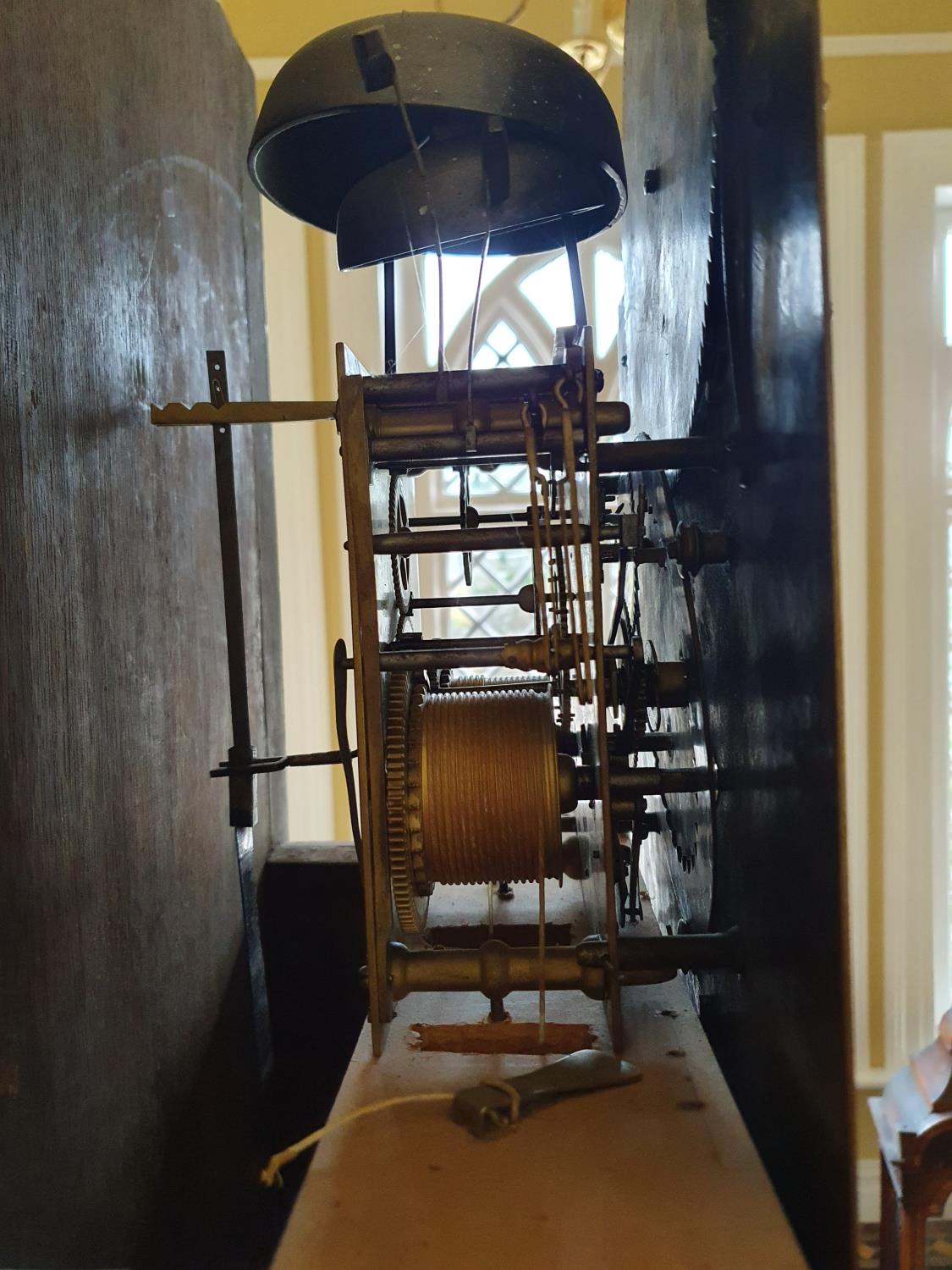 A very important Walnut and Marquetry Inlay Longcase Clock by Anthonij van Oostrom of Amsterdam, - Image 7 of 7