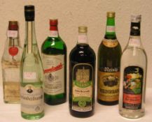 Alkoholika: Sechs verschiedene