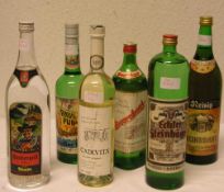 Alkoholika: sechs verschiedene
