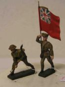 Zwei englische Soldaten, Lineol.