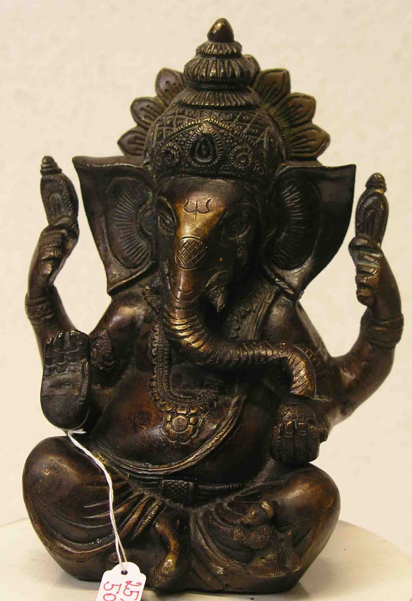 Ganesha. Messing-Statue. Indische