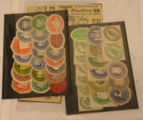 III. Reich. 10 Stück Lebensmittelkarten, 39 Siegelmarken