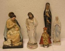 Fünf Heiligenfiguren