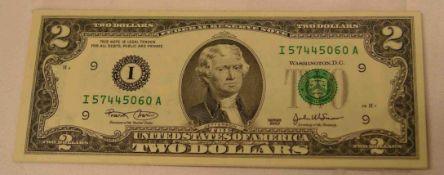 USA  2 Dollar Note, 2003, 16 Stück, Kassenfrisch