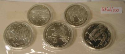 Fünf Münzen Russland