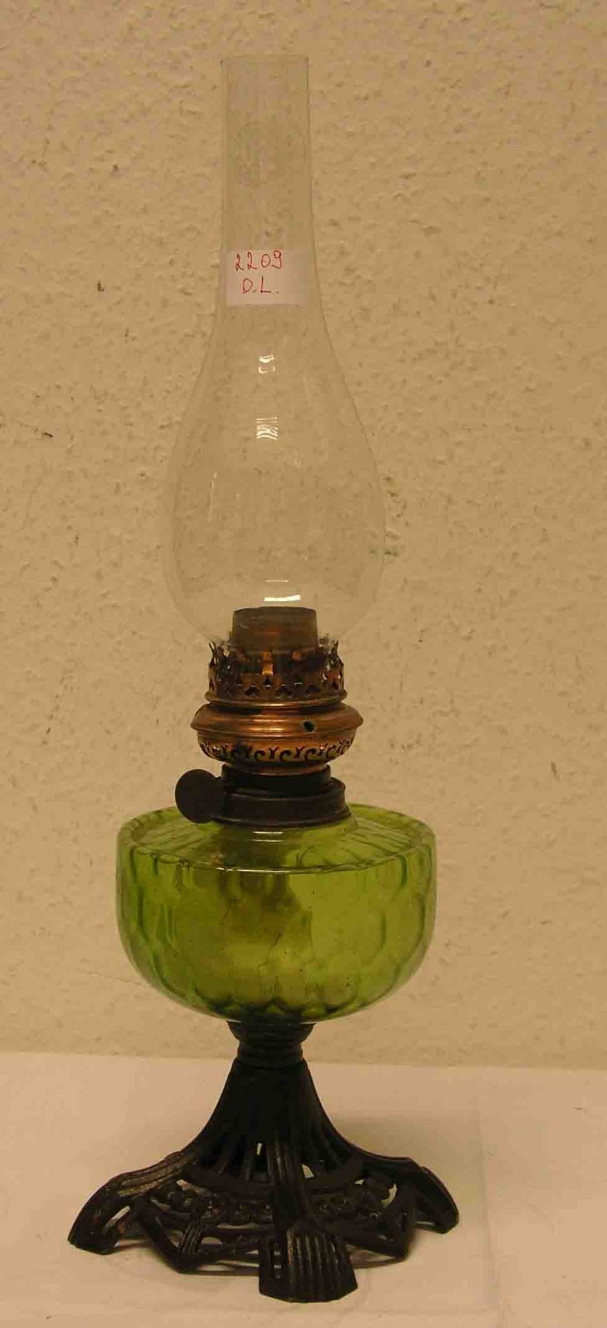 Petroleum-Tischlampe, um 1900