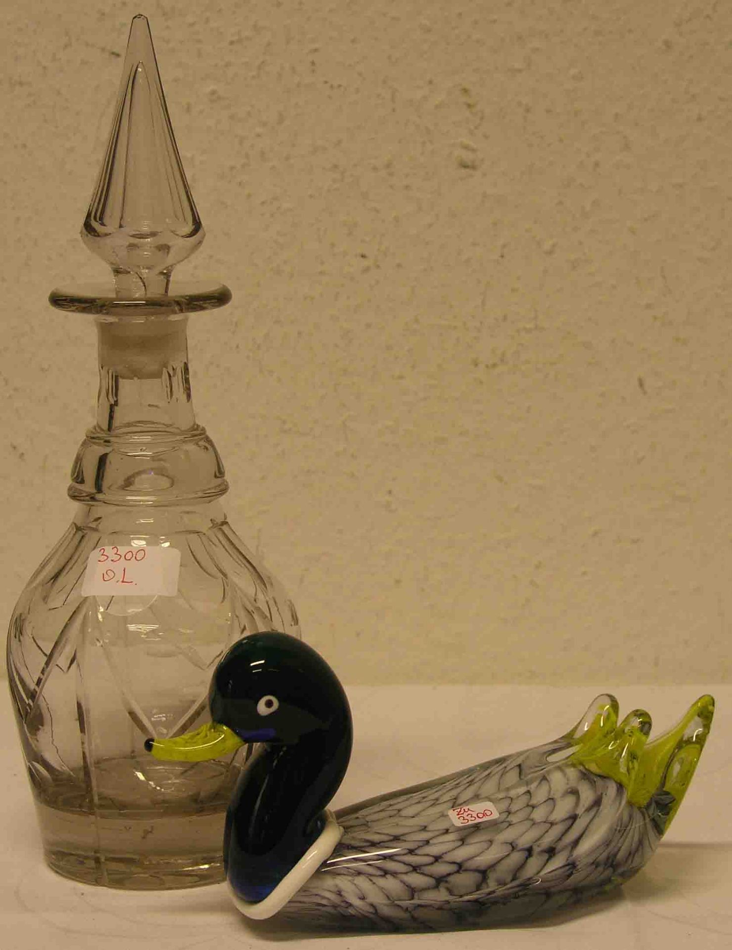 Karaffe und Glas-Ente