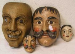 Vier Masken