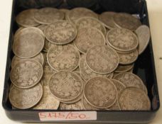 Posten von 100 Stück Silbermünzen