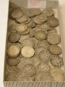 Posten von 100 Stück Silbermünzen