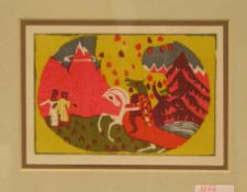 Kandinsky: "Berge und Tiere"