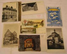 Posten von neun Postkarten