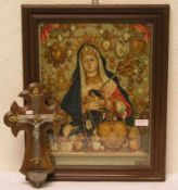 Madonna Dolorosa u. Weihwasserbehälter