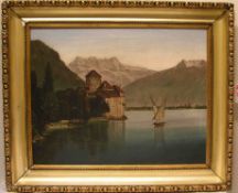 Partzsch Oswald: "Schloss Chillon am Genfer See"