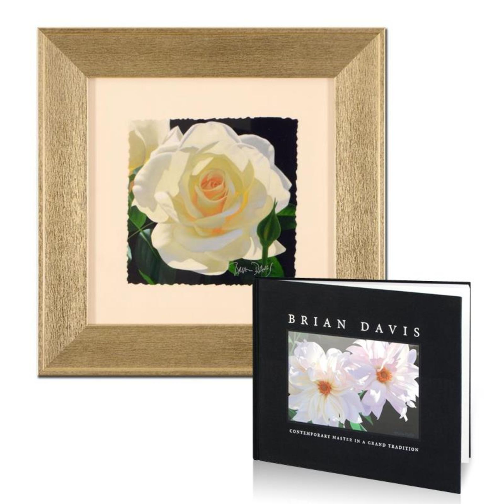 Brian Davis, "French Lace with Bud", Limited Edition Giclee, Numbered and Hand S