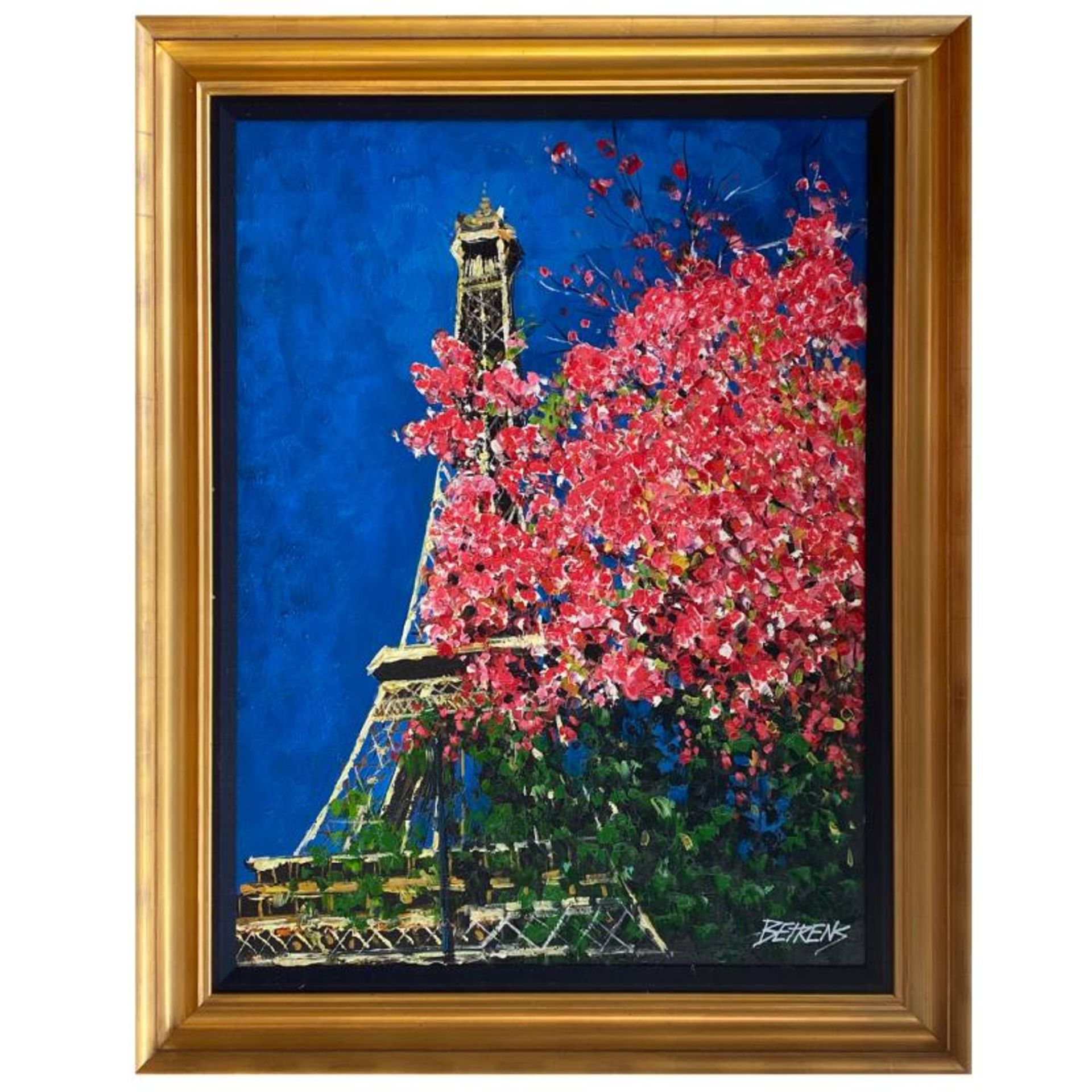 Howard Behrens (1933-2014), "Paris in the Spring" Hand Signed Original Painting