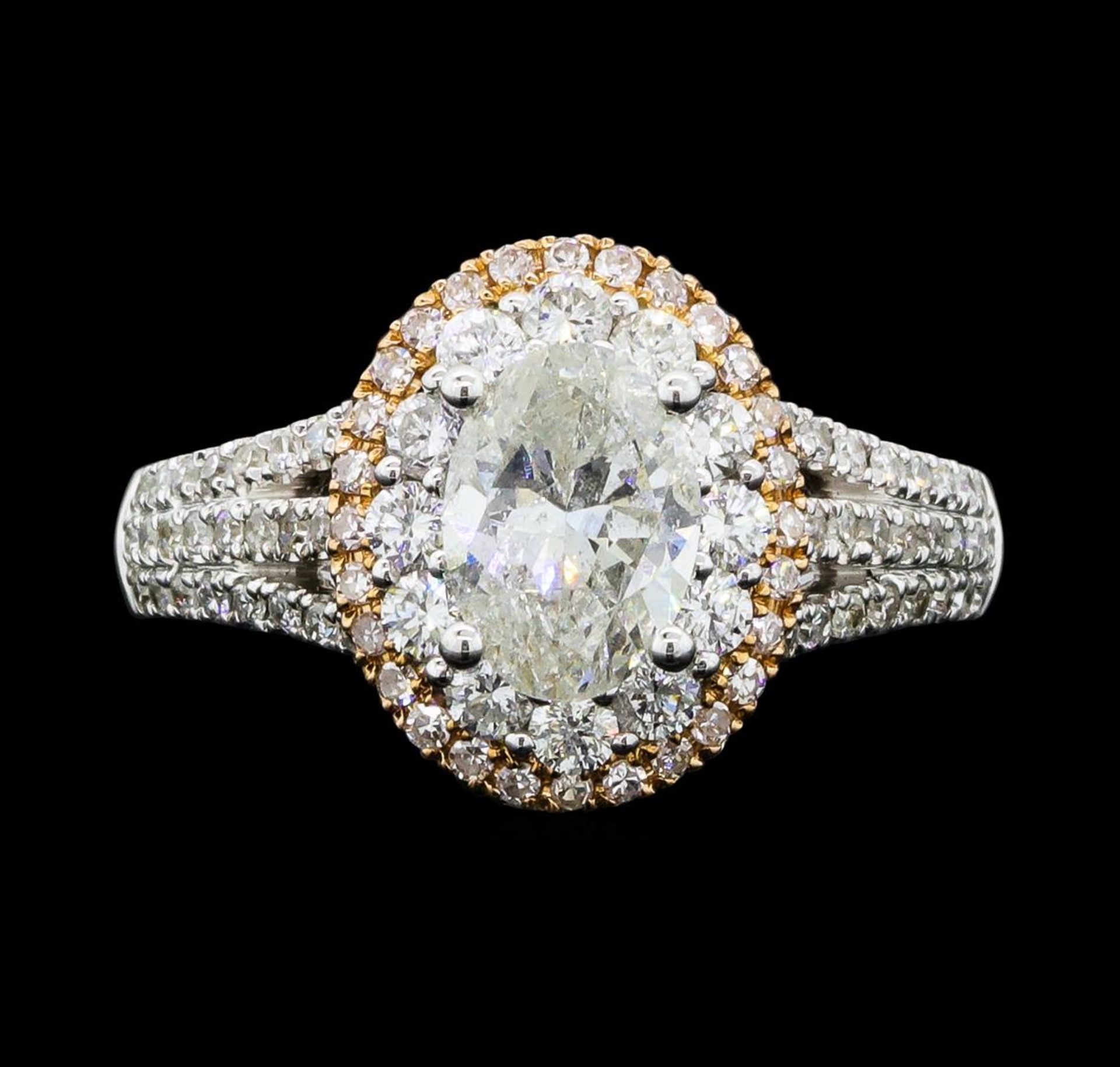 1.54 ctw Diamond Ring - 18KT White And Yellow Gold - Image 2 of 5