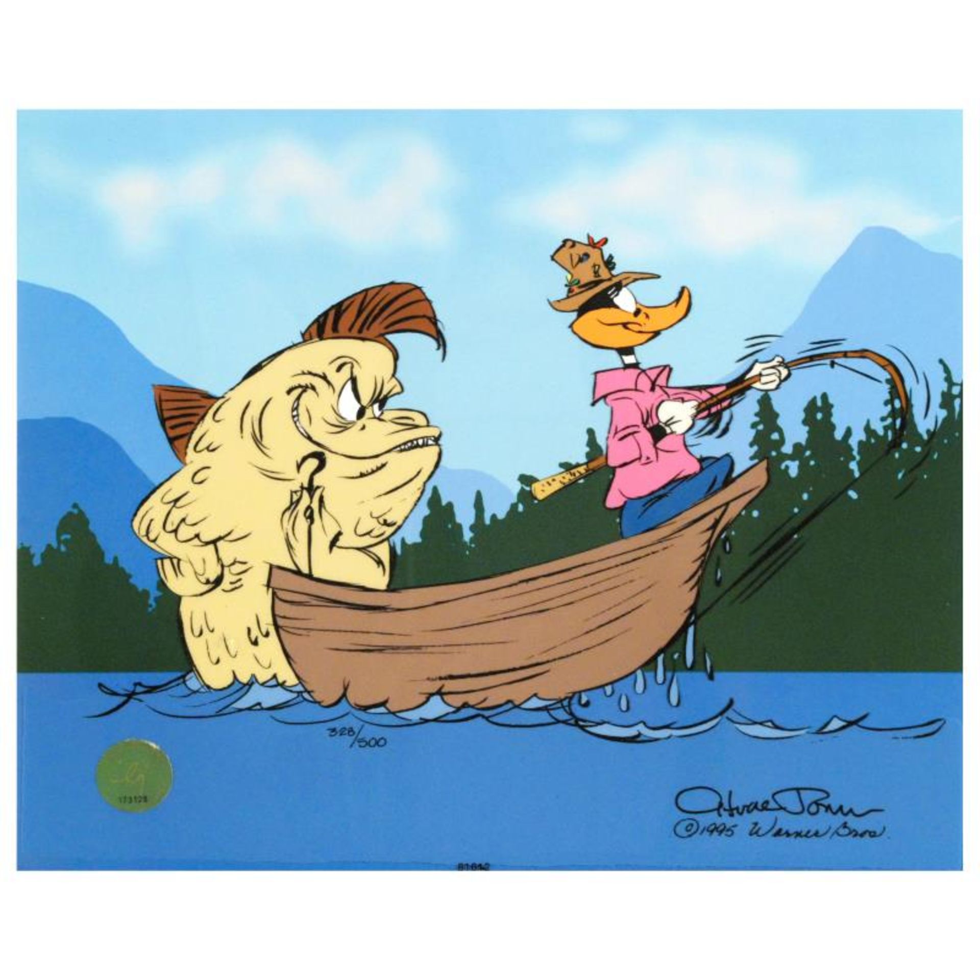 "Fish Tale" by Chuck Jones (1912-2002). Limited Edition Animation Cel with Hand