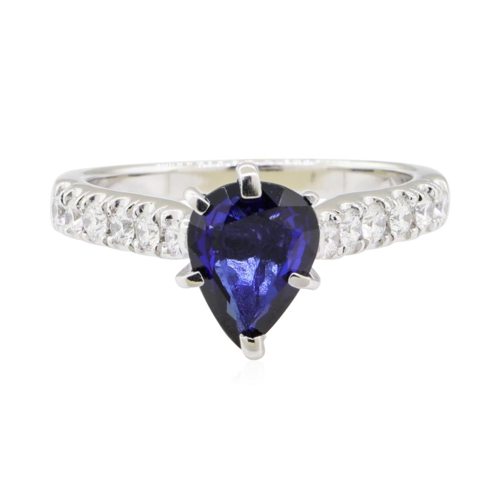 1.99 ctw Sapphire and Diamond Ring - 14KT White Gold - Image 2 of 5