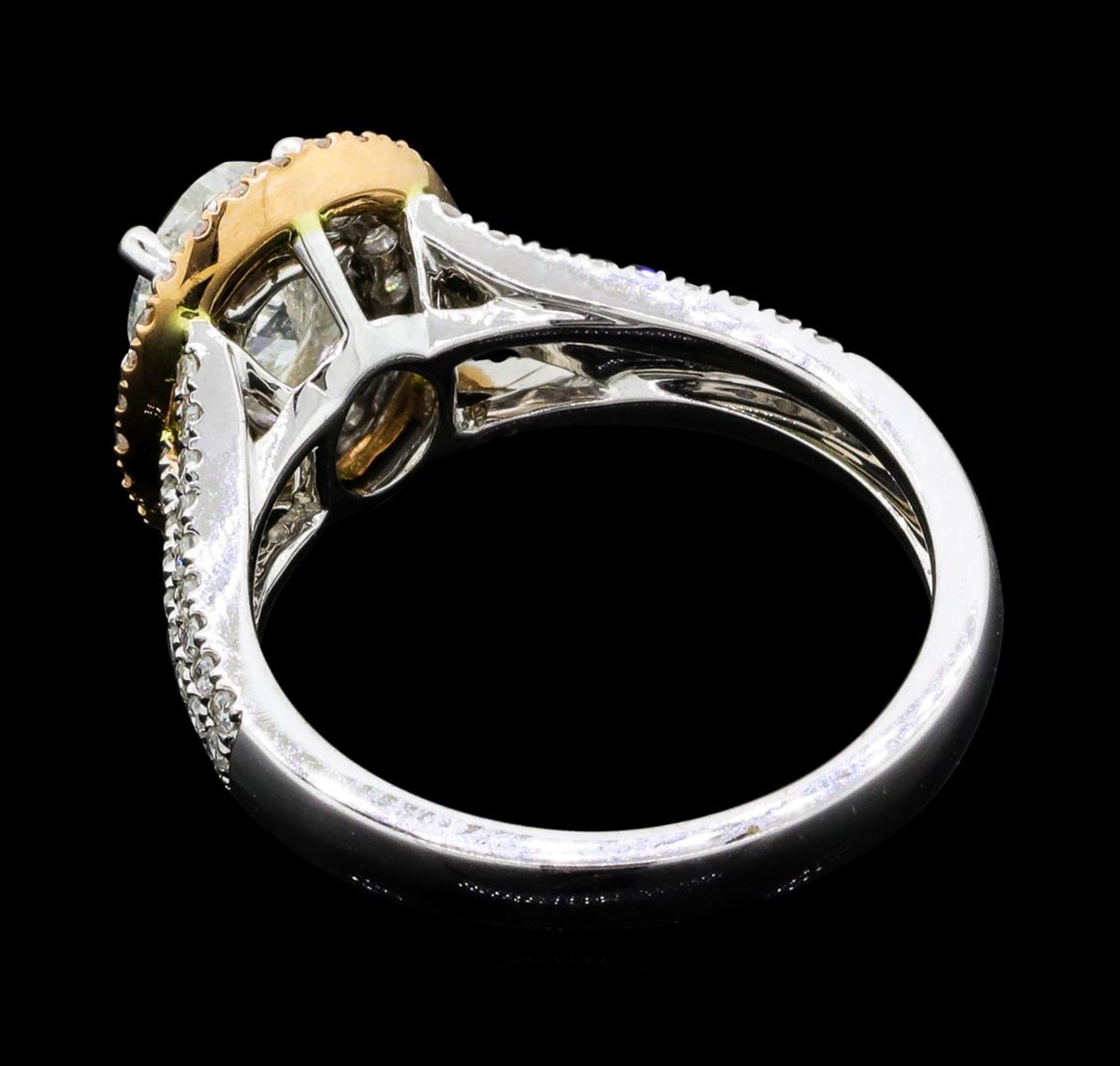 1.54 ctw Diamond Ring - 18KT White And Yellow Gold - Image 3 of 5