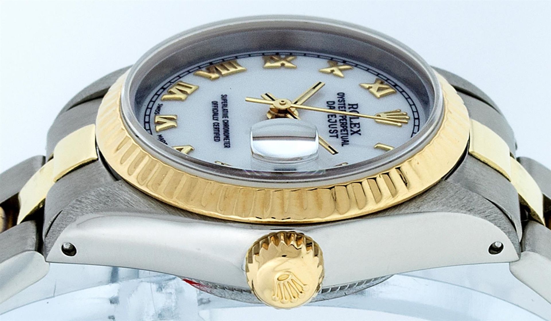 Rolex Ladies 2T Yellow Gold & Stainless Steel White Roman 26MM Datejust - Image 2 of 9