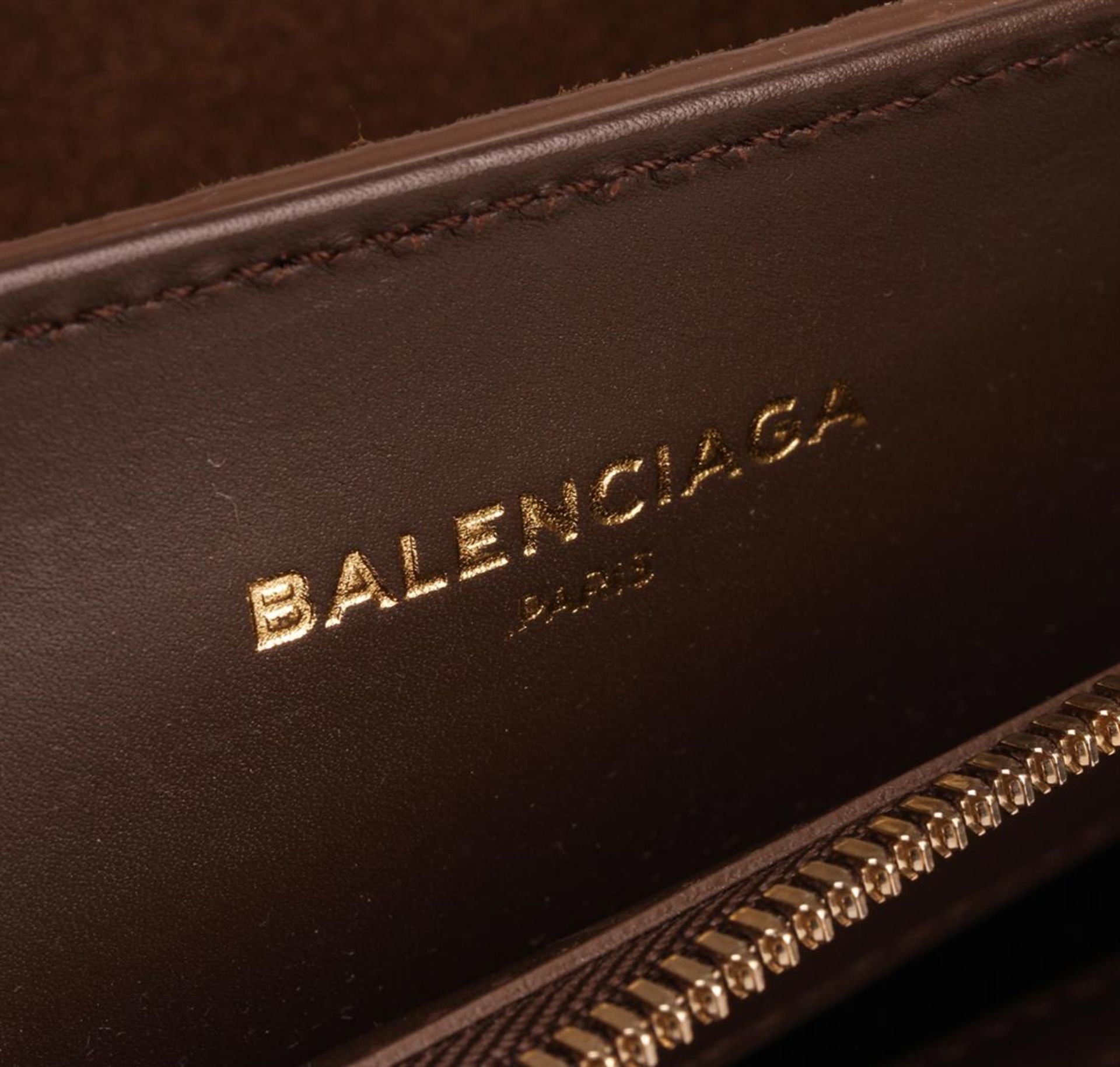 Balenciaga Brown Padlock Work Bag - Image 6 of 6